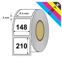 Digitalni tisk etiket 148 x 210 mm, R 4 mm