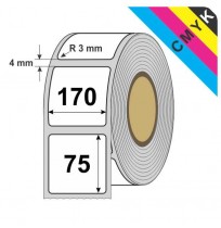Digitalni tisk etiket 170 x 75 mm, R 3 mm