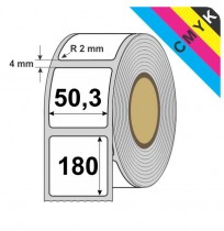 Digitalni tisk etiket 50,3 x 180 mm, R 2 mm