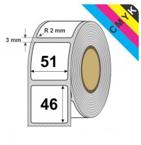 Digitalni tisk etiket 51 x 46 mm, R 2 mm