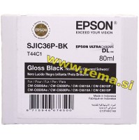 SJIC36P-BK / C13T44C140 sijoča črna, kartuša za EPSON CW-C6000 in CW-C6500 tiskalnike