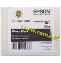SJIC42P-BK / C13T52M140 sijoča črna, kartuša za EPSON CW-C4000e tiskalnik
